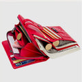 Genuine Leather Multifunctional Anti - theft Wallet for Women – RFID Protection, Card Slots & Zippered Coin Pocket - VOTVO