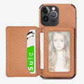RFID Blocking Phone Case Wallet with Card Holder Kickstand for iPhone - VOTVO