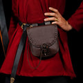 Renaissance Belt Pouch Holster - EDC Leather Waist Bag Cosplay Coin Purse - VOTVO