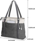 Women Laptop Tote Bag for Work – Lightweight Splice Canvas 15.6 Inch Handbag Purse - VOTVO