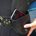 Medieval Leather Double Pocket Belt Bag – Vintage Hip Belt Waist Bag for Daily and Festivals - VOTVO