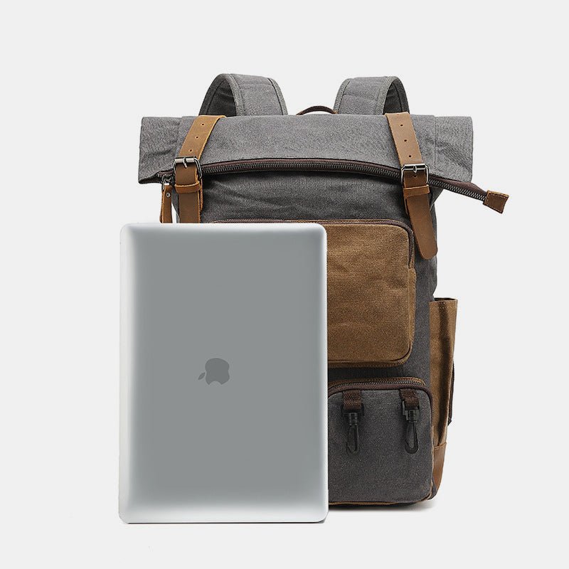Vintage Canvas Backpack | Travel Laptop Backpack for Men & Women | School & College Backpack - VOTVO