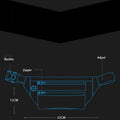 Waterproof Waist Bag for Men & Women – Large Chest Sling Bag with Adjustable Strap - VOTVO
