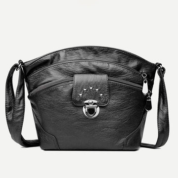 Retro Faux Leather Crossbody Bag for Women – Small Shoulder Purse for Daily Use - VOTVO