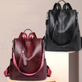 Women’s Leather Convertible Backpack Purse – Anti - Theft Travel Daypack & Shoulder Bag - VOTVO