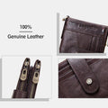 RFID Anti - Theft Large Capacity Genuine Leather Wallet with Chain – Secure & Stylish - VOTVO