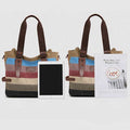 Multifunction Color Block Canvas Tote Bag | Hobo Shoulder Bag & Crossbody Purse - VOTVO