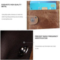 Men’s Genuine Leather RFID Wallet – Multi - Card & Coin Pockets, Zipper & Buckle Closure - VOTVO