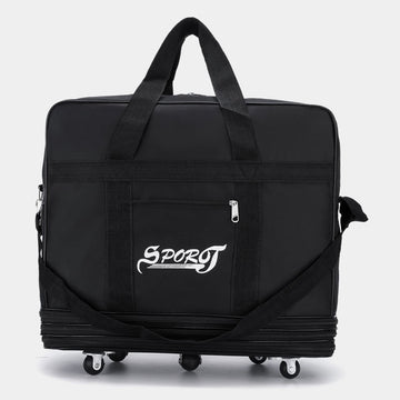 Multifunctional Large Capacity Rolling Tote Crossbody Handbag for Travel – Versatile Nylon Tote Bag