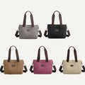Women's Canvas Tote Shoulder Handbag – Casual Crossbody Purse Work Bag - VOTVO