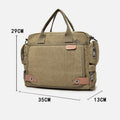 Messenger Bag for Men – Casual Canvas Multi - Pocket Crossbody Bag with Adjustable Strap - VOTVO