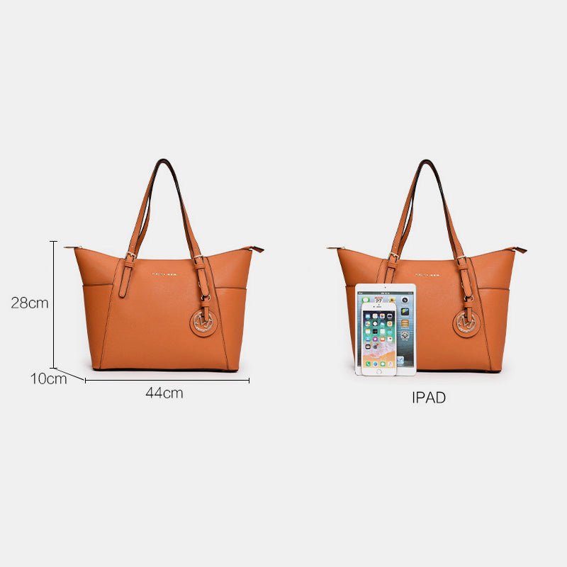 Women’s Large Capacity Tote Handbag – Stylish PU Leather Shoulder Bag - VOTVO