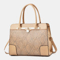 Vintage Women's Top - Handle Satchel Purses Work Tote Shoulder Bag with Long Strap - VOTVO