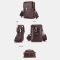 Genuine Leather Multifunctional Waist & Messenger Bag for Men – Versatile Crossbody & Shoulder Bag - VOTVO