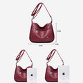 Women’s Soft Leather Double Compartment Crossbody Bag – Stylish & Practical Shoulder Bag - VOTVO