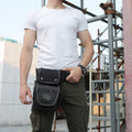 Men’s Retro Canvas Leg Bag – Outdoor Sports Crossbody with Adjustable Strap - VOTVO