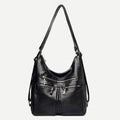 3 - Way Use Backpack Multi - Pocket Leather Zip Crossbody Shoulder Bag - VOTVO