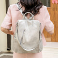 Women’s Leather Convertible Backpack Purse – Anti - Theft Travel Daypack & Shoulder Bag - VOTVO