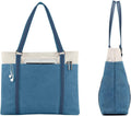 Women Laptop Tote Bag for Work – Lightweight Splice Canvas 15.6 Inch Handbag Purse - VOTVO