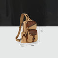 Sling Bag for Men – Retro Canvas Crossbody Chest Bag, Lightweight & Versatile for Daily Use and Travel - VOTVO