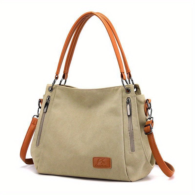 High - Quality Canvas Large Capacity Tote Bag – Perfect for Everyday and Travel - VOTVO