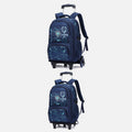 Rolling Wheels Backpack for Teens & Students – Multifunctional Travel Bookbag with Adjustable Straps - VOTVO