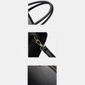 Vintage Women's Top - Handle Satchel Purses Work Tote Shoulder Bag with Long Strap - VOTVO