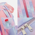 3Pcs Tie - Dye Girls Backpack Set – Canvas School Bookbag, Lunch Bag & Pencil Case for Students, Women, and Teens - VOTVO