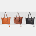 Women’s Large Capacity Tote Handbag – Stylish PU Leather Shoulder Bag - VOTVO