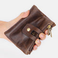 Multifunctional Double Zipper Vintage Wallet – Stylish and Practical - VOTVO