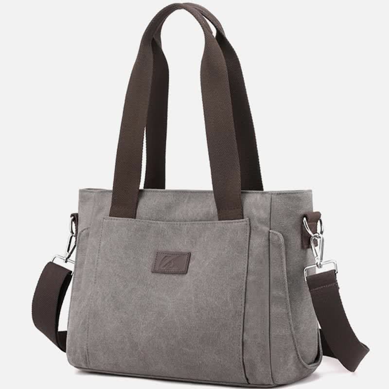 Women's Canvas Tote Shoulder Handbag – Casual Crossbody Purse Work Bag - VOTVO