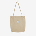 Corduroy Tote Bag for Women – Large Capacity School Shoulder Bag with Magnetic Closure - VOTVO