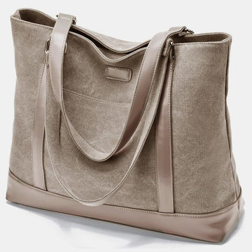 Tote Bag for Women – Large Capacity Canvas Laptop Shoulder Bag, Business & Travel Organizer