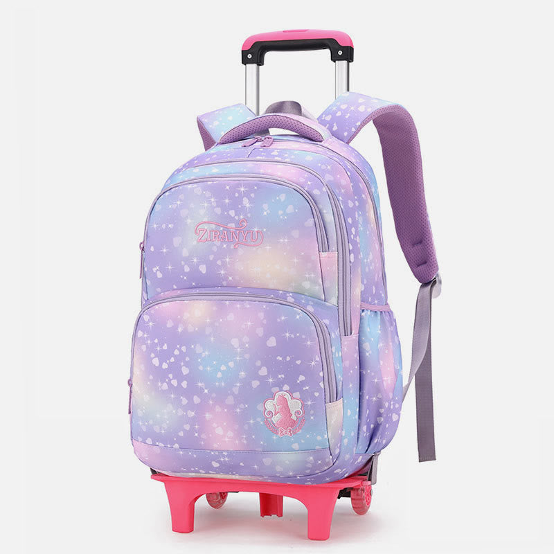 Durable Nylon Rolling Backpack for Kids – School Bag with Wheels, Adjustable Straps - VOTVO