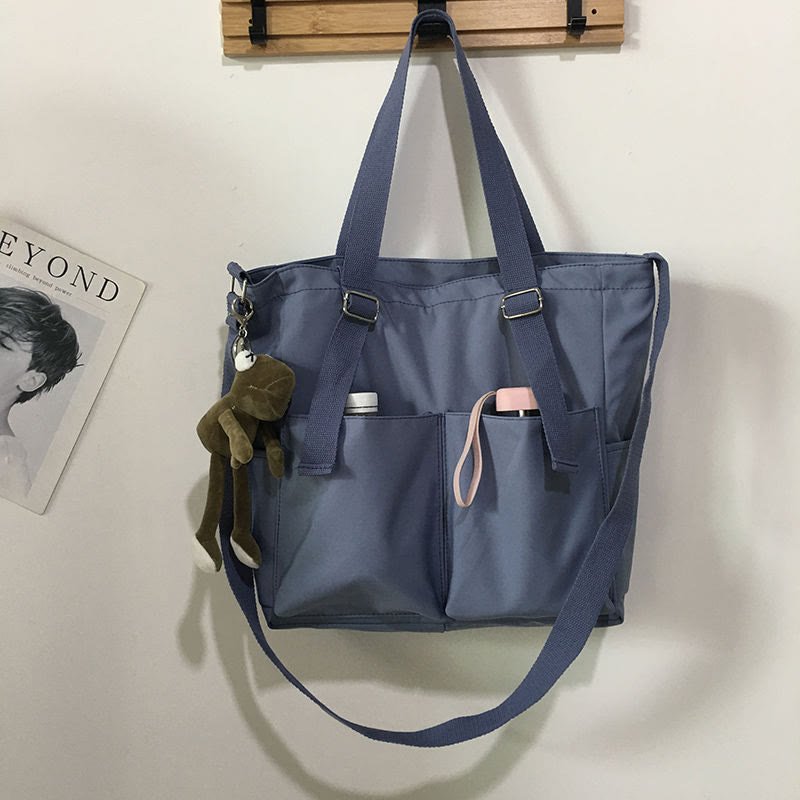 Waterproof Canvas Tote Bag for Women – Large Capacity Crossbody & Shoulder Bag for Students - VOTVO