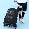 Rolling Wheels Backpack for Teens & Students – Multifunctional Travel Bookbag with Adjustable Straps - VOTVO
