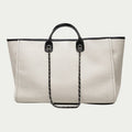 Crossbody Canvas Tote for Women – Chain Strap Bucket Bag - VOTVO