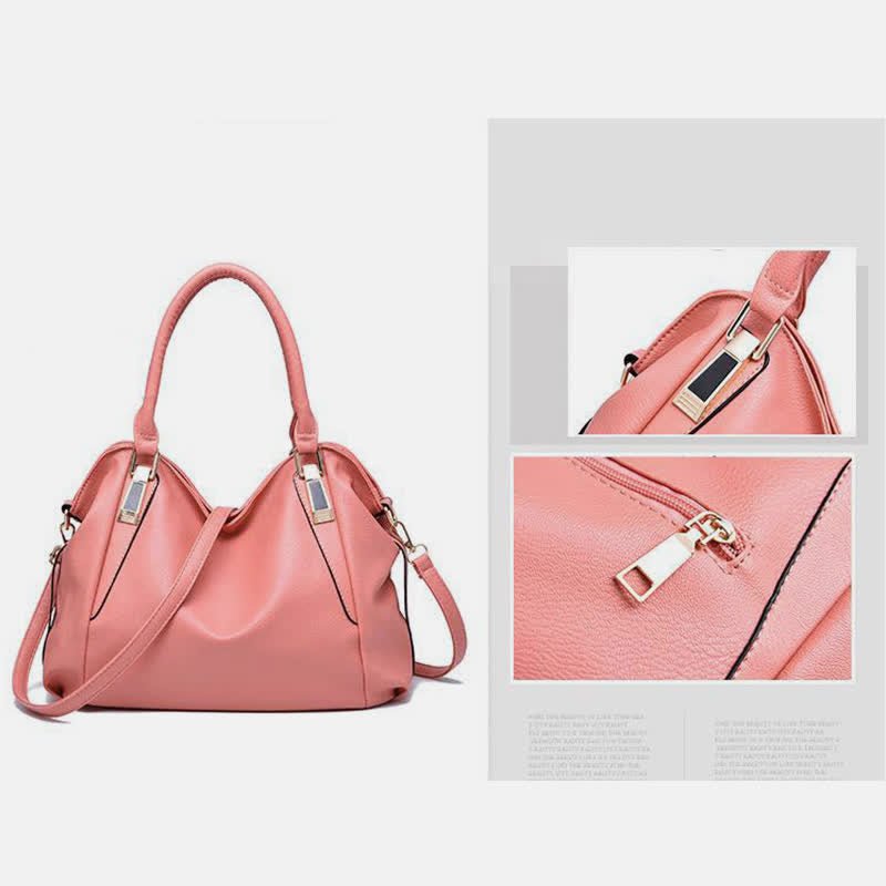 Women's Leather Tote Shoulder Bag | Top - Handle Satchel Hobo Purse - VOTVO