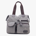 Large Capacity Durable British Style Canvas Tote Bag for Women – Stylish and Practical for Shopping, Travel, and Everyday Use - VOTVO