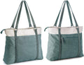 Women Laptop Tote Bag for Work – Lightweight Splice Canvas 15.6 Inch Handbag Purse - VOTVO