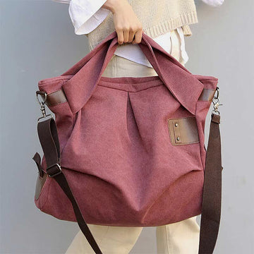 Large Capacity Canvas Handbag for Women – Crossbody Tote & Hobo Bag - VOTVO