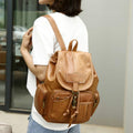Vegan Leather Backpack for Women – Vintage Casual Daypack Purse for Ladies & Girls - VOTVO