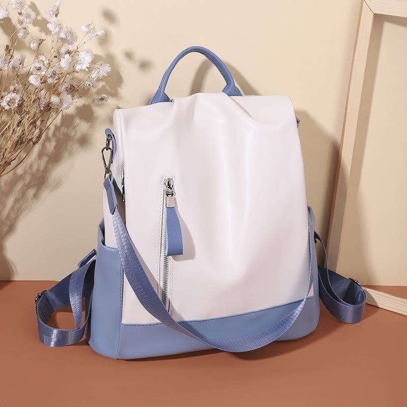 Women’s Leather Convertible Backpack Purse – Anti - Theft Travel Daypack & Shoulder Bag - VOTVO