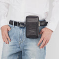 Genuine Leather Waist Bag – Multifunctional Messenger & Shoulder Bag for Men - VOTVO