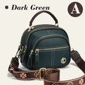 Classic Multifunctional Compartments Adjustable Wide Shoulder Strap PU Leather Crossbody Bag - VOTVO