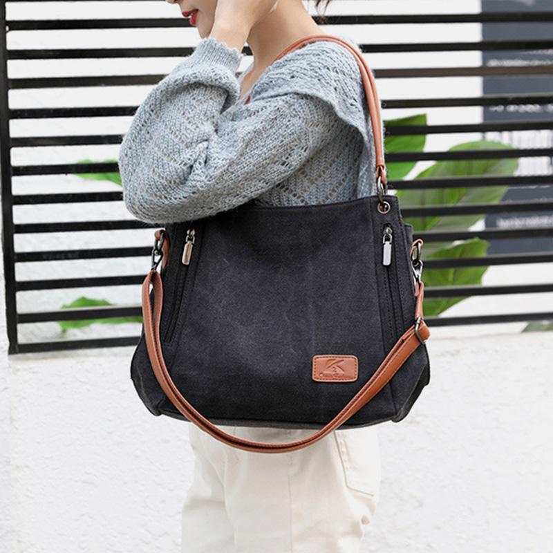 Large Capacity Casual Canvas Crossbody Bag for Women – Stylish & Practical - VOTVO