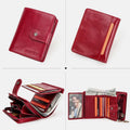 RFID GenuineLeather Multi - Card Buckle Wallet - VOTVO
