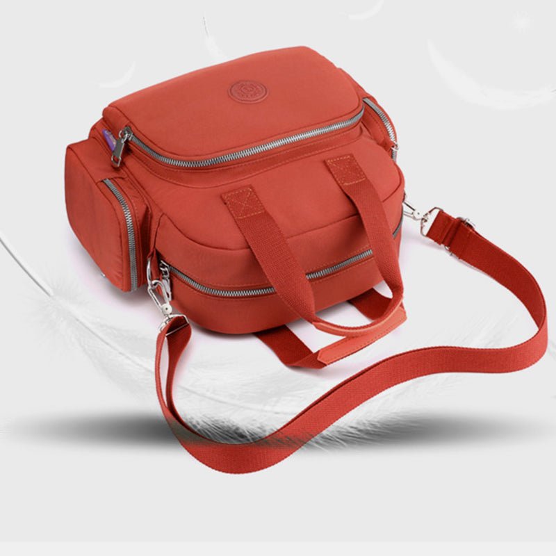 3 - Way Use Backpack with USB Charging Port – Versatile Nylon Travel & School Bag for Women - VOTVO