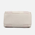 Solid Color Small Tote Triple Compartment Large Crossbody Canvas Purse - VOTVO