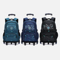 Rolling Wheels Backpack for Teens & Students – Multifunctional Travel Bookbag with Adjustable Straps - VOTVO